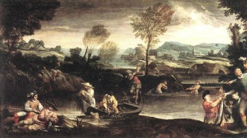 barroco Painting - Pesca barroco Annibale Carracci